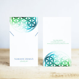 Cartão De Visita Placa de vídeo do colar ・ Blume des Lebens