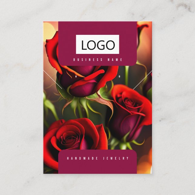 Cartão De Visita Placa de vídeo do colar do colar de ourivesaria do (Frente)