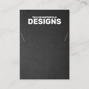 Cartão De Visita Placa de vídeo do colar do Tecido preto