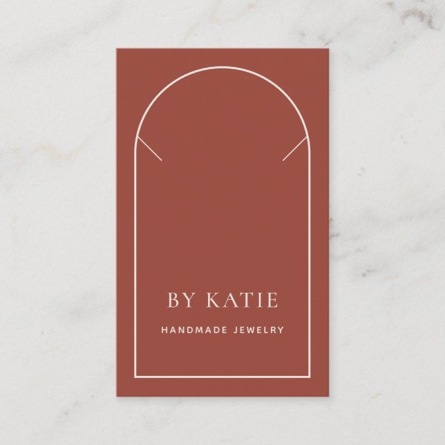 Cartão De Visita Placa de vídeo do Terracotta Arch Business Necklac (Frente)