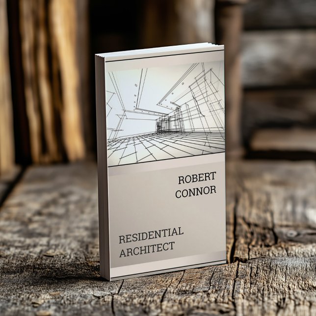 Cartão De Visita Placa Design do Arquitetor do Desenho (Perfect for business)