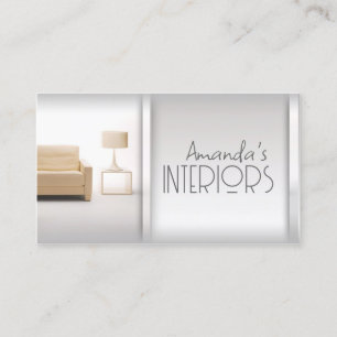 Cartão De Visita Placa Designer Interior de Linhas de Gradação Si