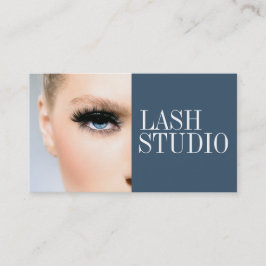 Cartão De Visita Placa esteticista de extensões Eyelash modernas