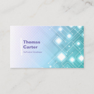 Cartão De Visita Placa internacional do Programador de Software