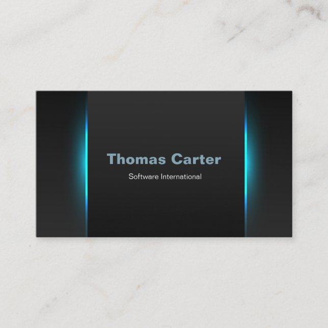 Cartão De Visita Placa internacional do Programador de Software (Frente)