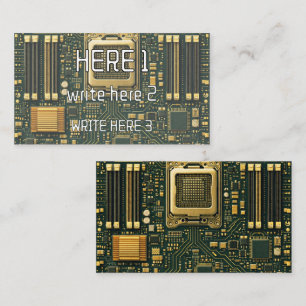Cartão De Visita Placa-mãe de tecnologia Dial