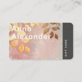 Cartão De Visita Placa presente Design 9 para serenidade rosa