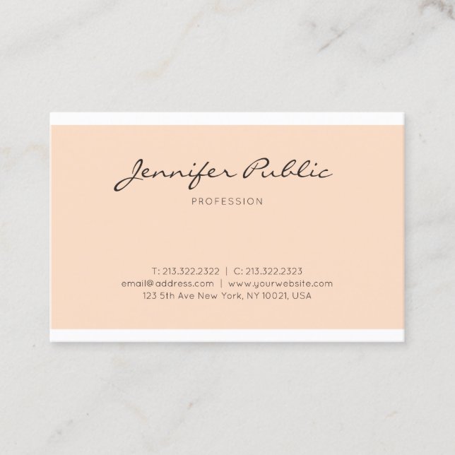 Cartão De Visita Placa profissional para Design de gráficos com son (Frente)