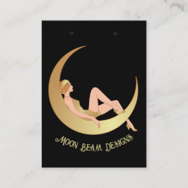 Cartão De Visita Placa Vintage Moon Earration