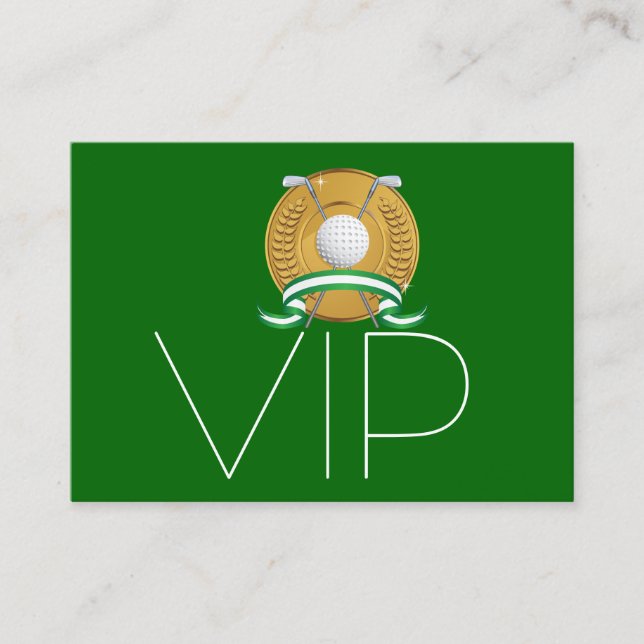 Cartão De Visita Placa VIP Golf - SRF (Frente)