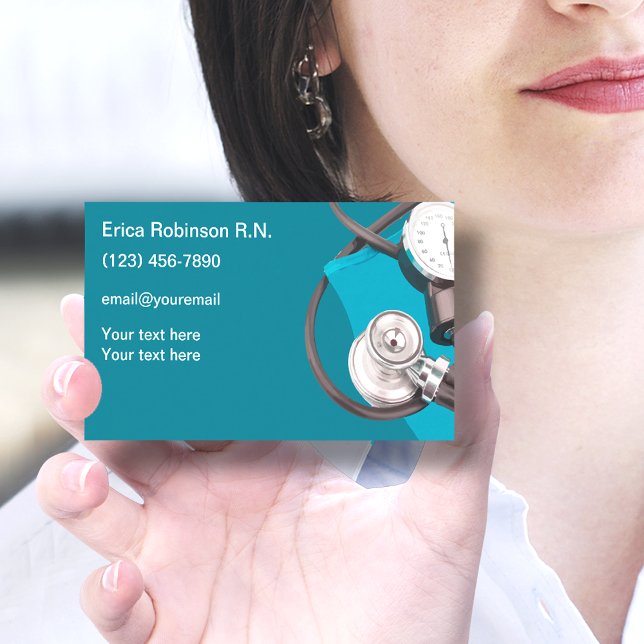 Cartão De Visita Placas Comerciais em Contato com Enfermeiros Regis (Criador carregado)