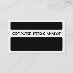 Cartão De Visita Placas de analistas de sistemas para computador br