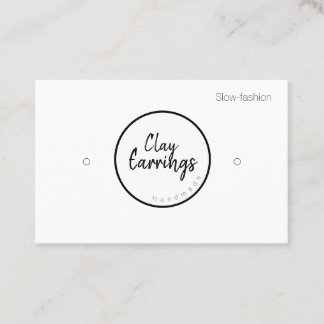 Cartão De Visita Placas de exibição do titular de argila