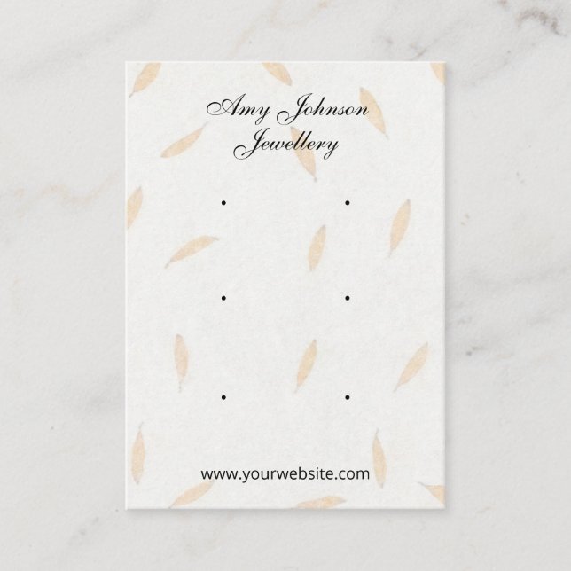 Cartão De Visita Placas de exibição lindas e vernais (Frente)