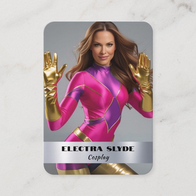 Cartão De Visita Placas de reprodução de código QR de placa Coscard (Frente)