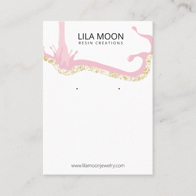 Cartão De Visita Placas de resina epoxi (Frente)