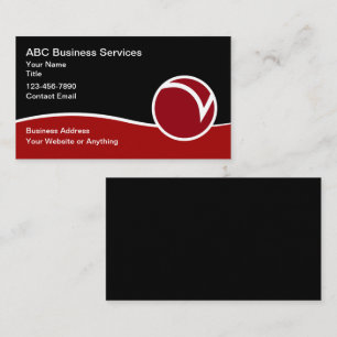 Cartão De Visita Placas de serviços empresariais exclusivas de logo