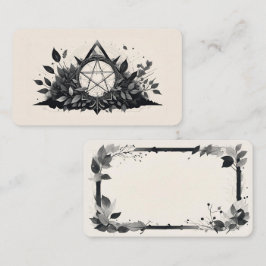 Cartão De Visita Placas Oracle Pentagram do vazio
