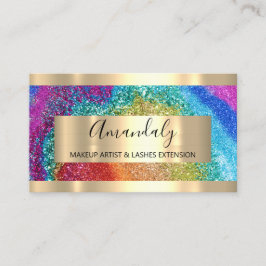 Cartão De Visita Planeador de Evento de Frame da Glitter Hológrafo