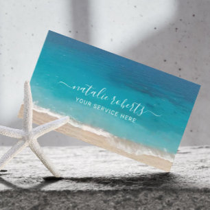 Cartão De Visita Planeamento de eventos de fotografia em praia de V