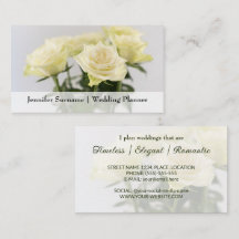 Planejador de Casamento Clássico com Rosas Brancas