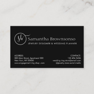Cartão De Visita Planejador de Casamento com Sobreposição de Foto P