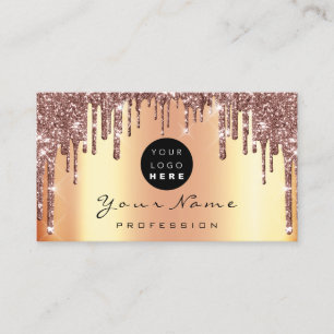 Cartão De Visita Planejador de Eventos de Makeup Logotipo Personali