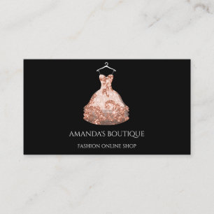 Cartão De Visita Planejador de eventos de moda do logotipo de vesti