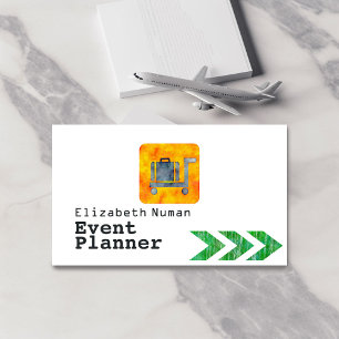 Cartão De Visita Planejador de Eventos de Passagem