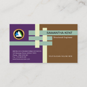 Cartão De Visita Planejamento de bloqueio estrutural das junções