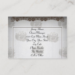 Cartão De Visita Planejamento de Partes