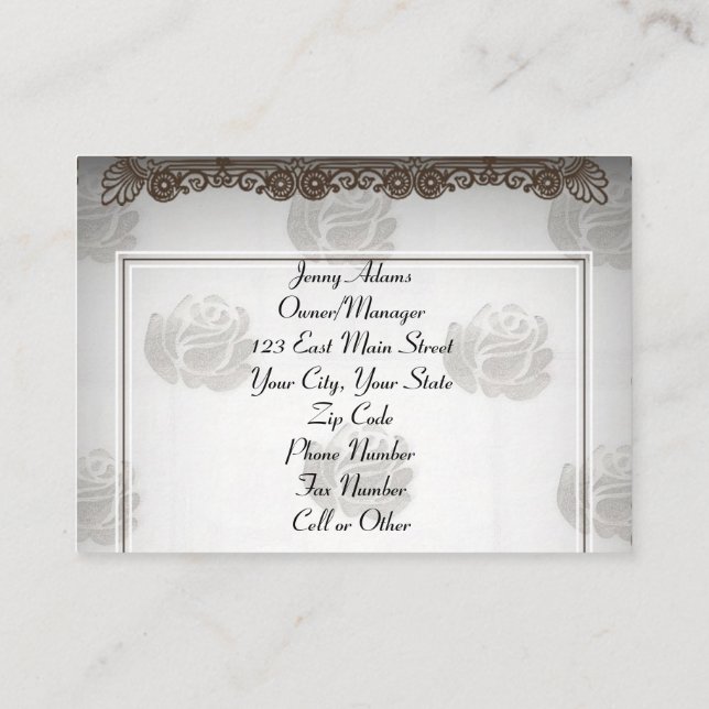 Cartão De Visita Planejamento de Partes (Verso)