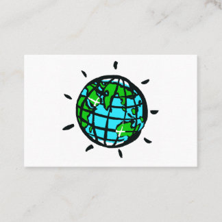 Cartão De Visita Planeta Terra - Gráfico original