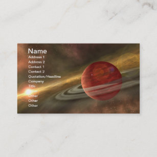Cartão De Visita Planetas da NASA e planetas anões