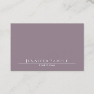 Cartão De Visita Planície de luxo salão minimalista elegante