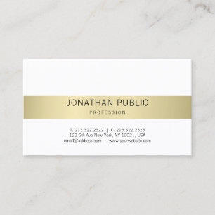 Cartão De Visita Planície Elegante de Tendy Design moderna minimali