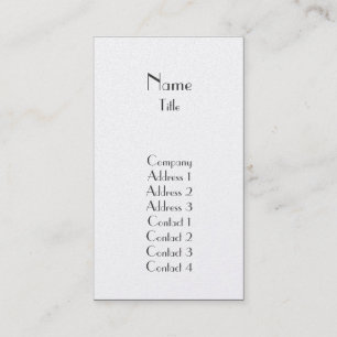 Cartão De Visita Planície - negócio