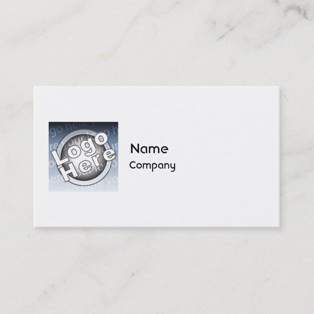 Cartão De Visita Planície - negócio (Frente)