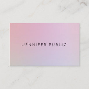 Cartão De Visita Planície profissional elegante do design moderno