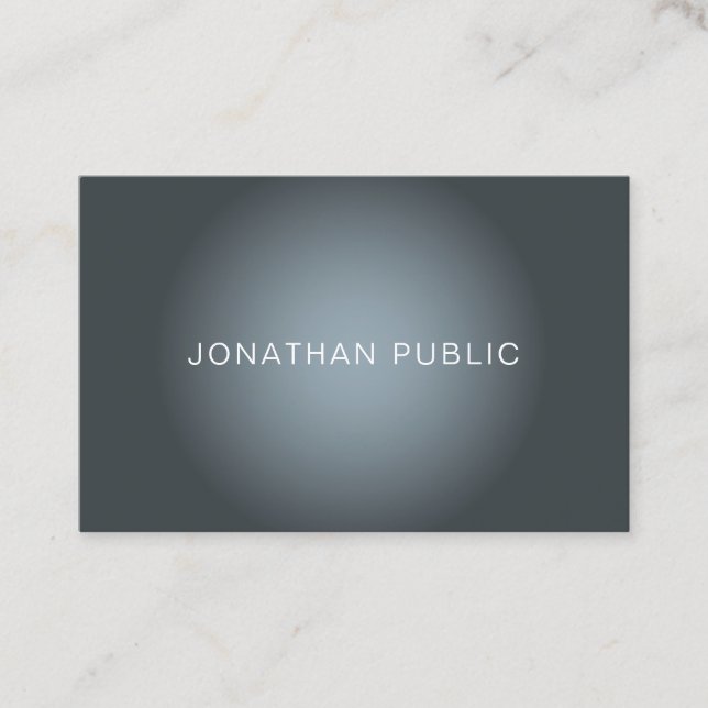 Cartão De Visita Planilha profissional moderna de tendências de Des (Frente)