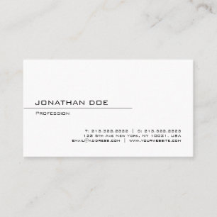 Cartão De Visita Planilha profissional moderna e elegante minimalis