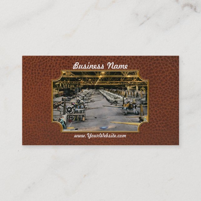 Cartão De Visita Plano - A linha de produção mais rápida do mundo e (Frente)