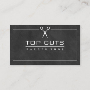 Cartão De Visita Plano de fundo elegante do Compro de Barber Clássi