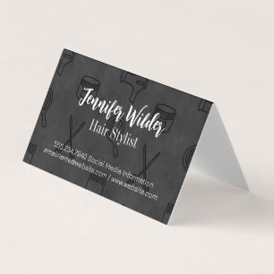 Cartão De Visita Plano de Fundo Hair Stylist