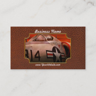 Cartão De Visita Plano - piloto - força aérea - Go obtem o tigre do