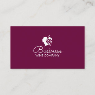 Cartão De Visita Planta de empresa de vinho