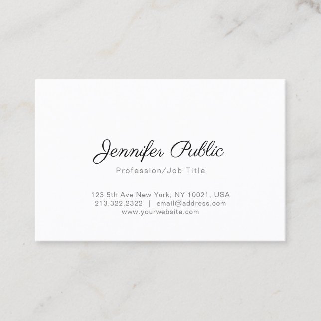 Cartão De Visita Planta de tendências Design minimalísticas criativ (Frente)