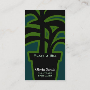 Cartão De Visita Plantas de interior Horticultura Verde