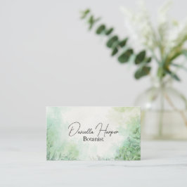 Cartão De Visita Plantas Elegantes/Botânica/Plantas Domésticas/Natu