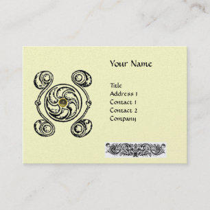 Cartão De Visita platina branca-TAROT